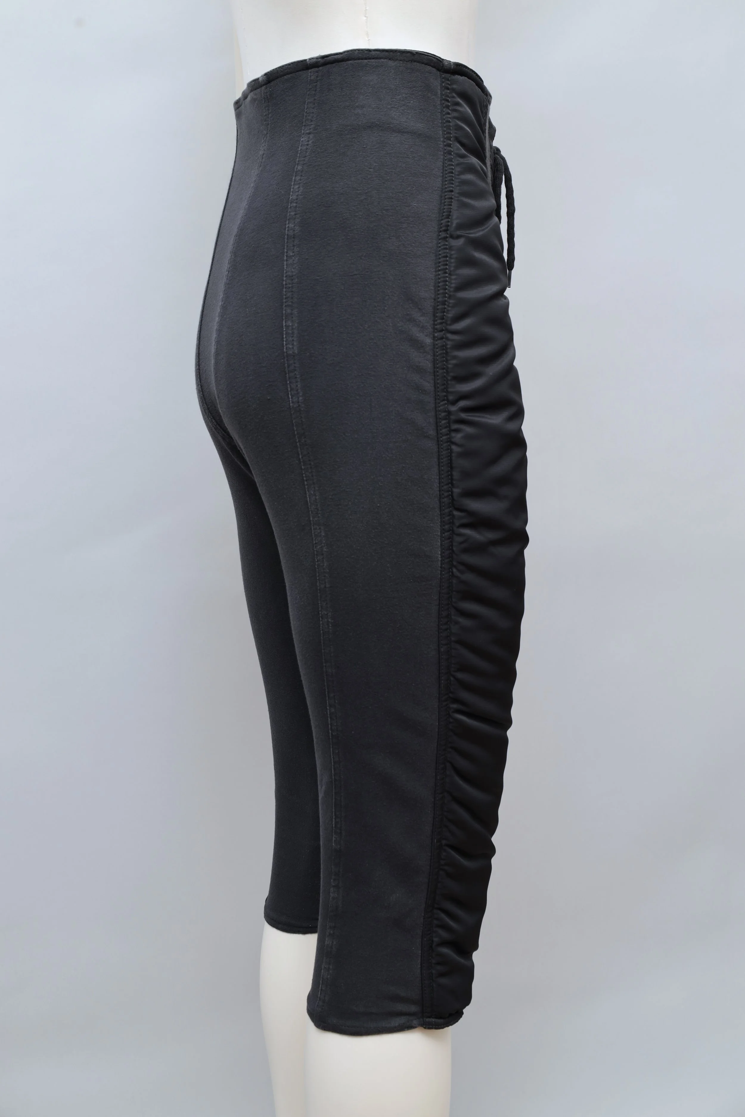F/W 1988 Junior Gaultier black MA-1 bomber lace-up pants