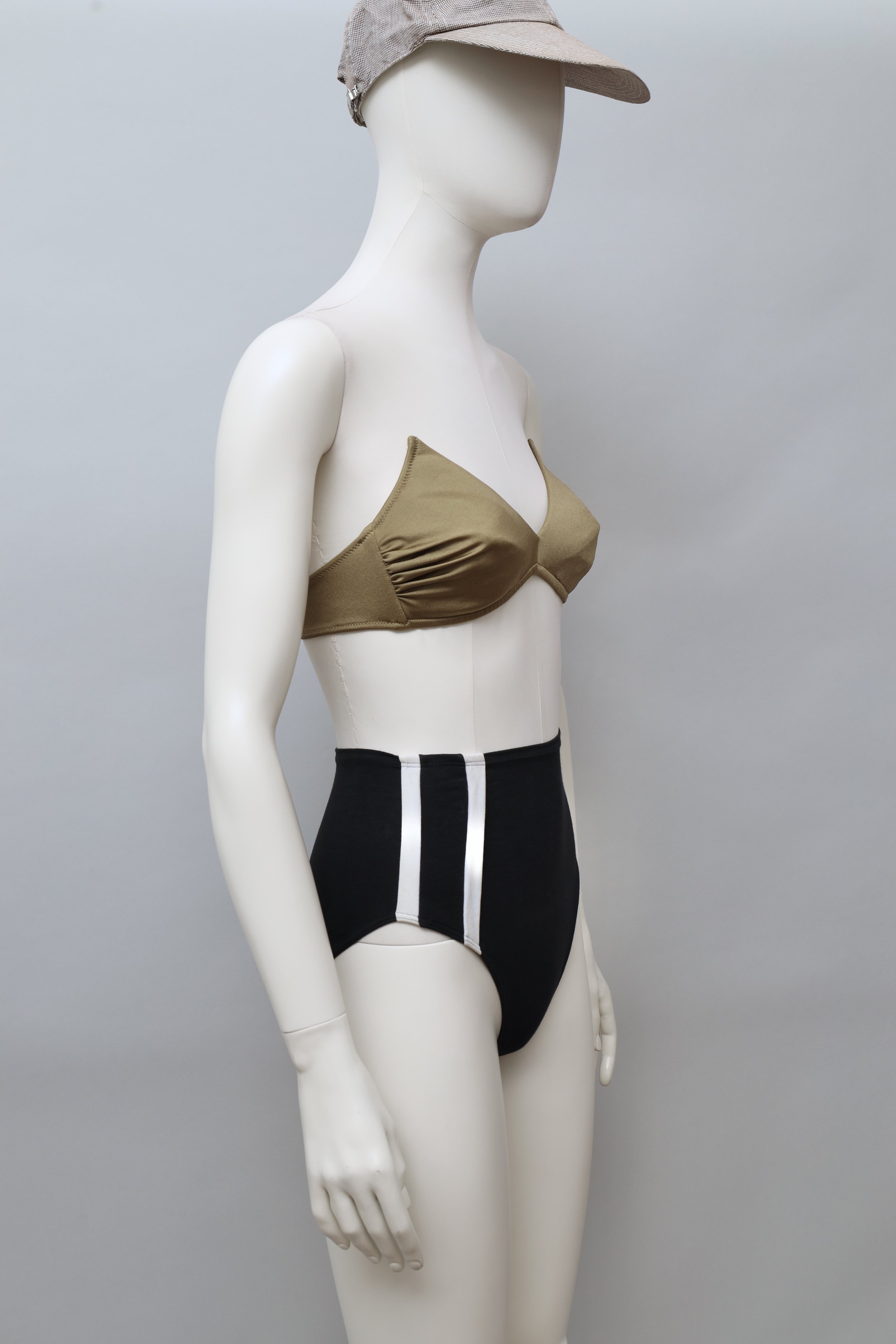 late 1980s / early 1990s Martine Sitbon La Nuit high waist stripe panty