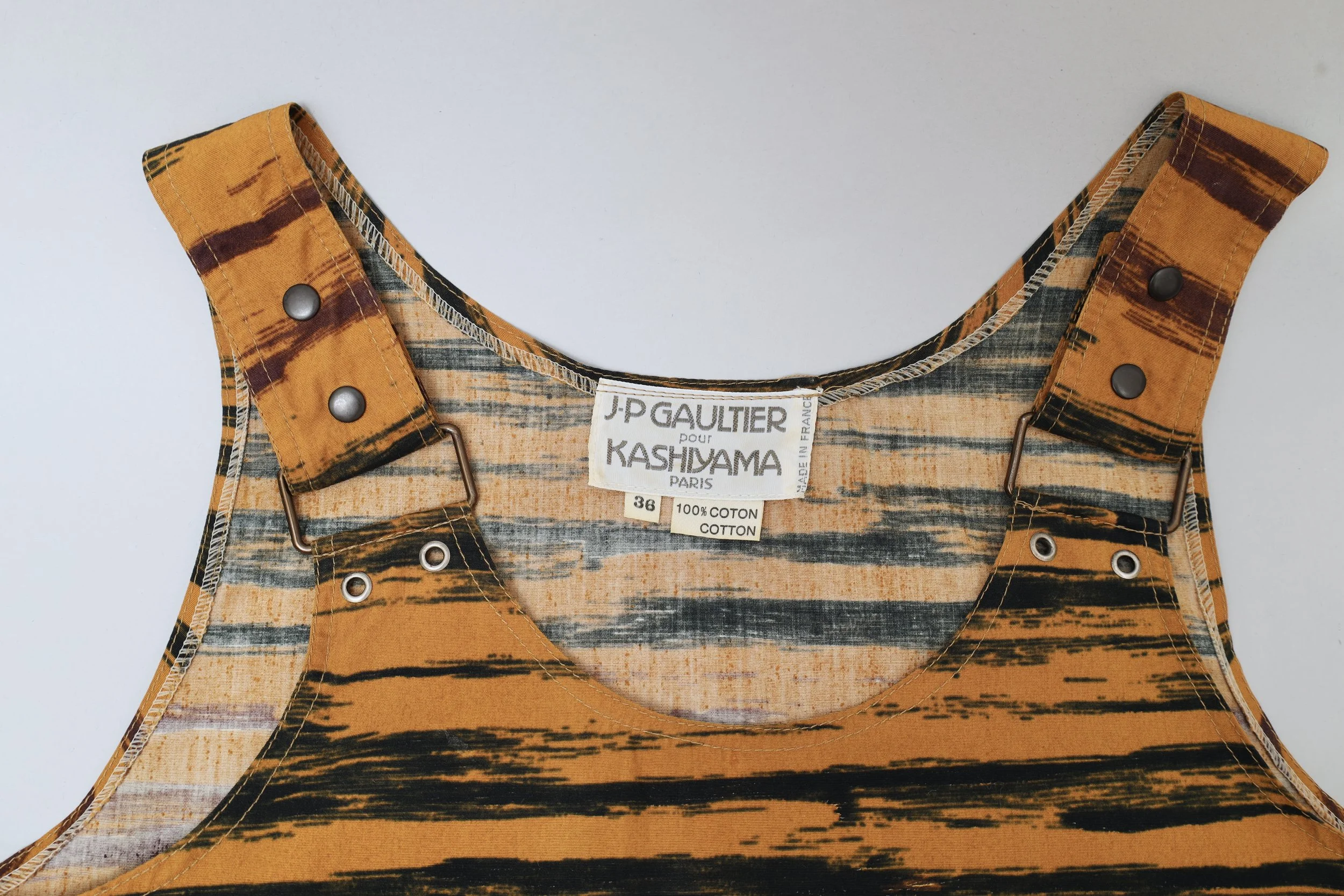 late 1970s early 1980s Jean Paul Gaultier pour Kashiyama label tag