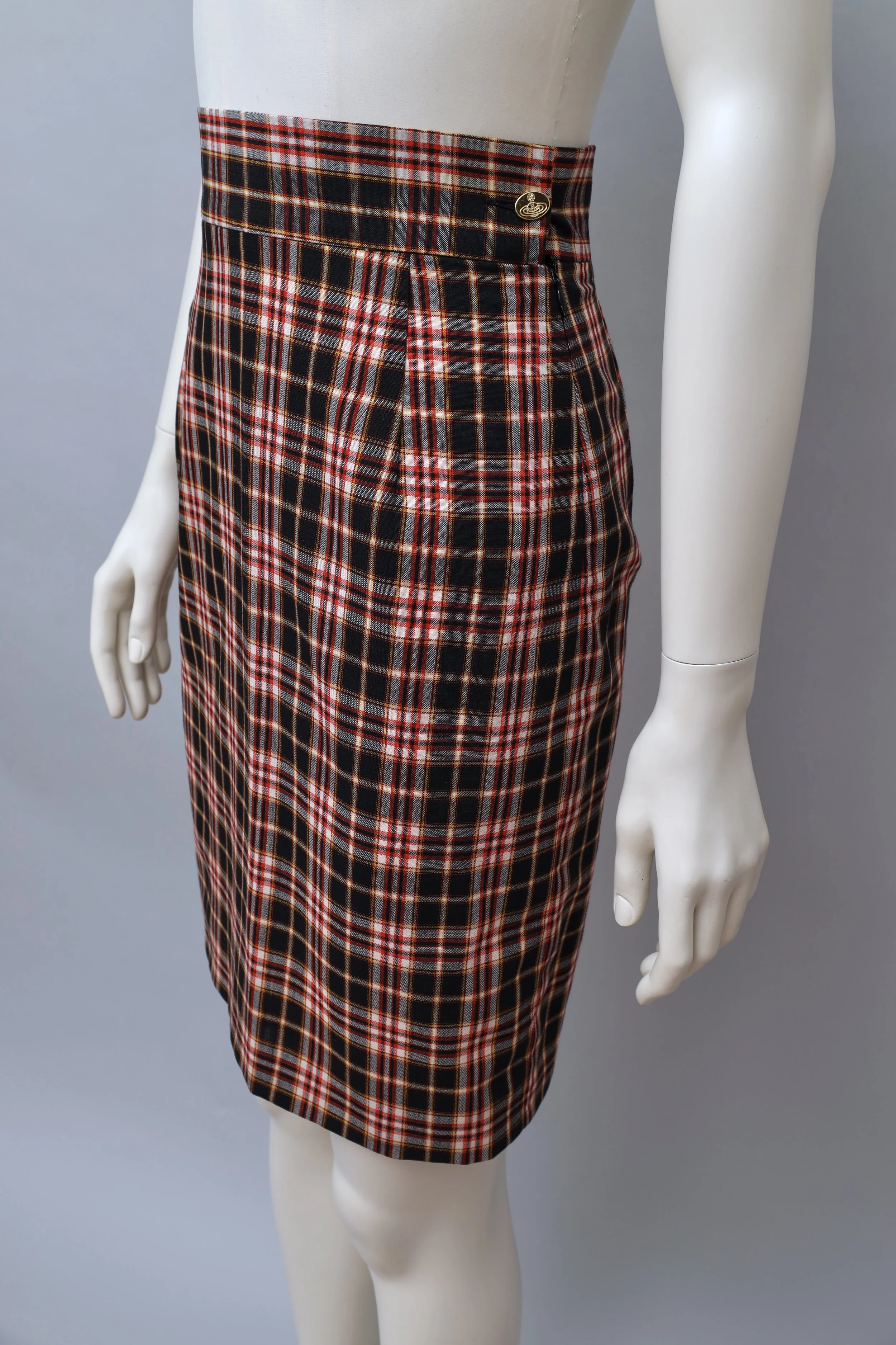 S/S 1998 Vivienne Westwood tartan ensemble skirt