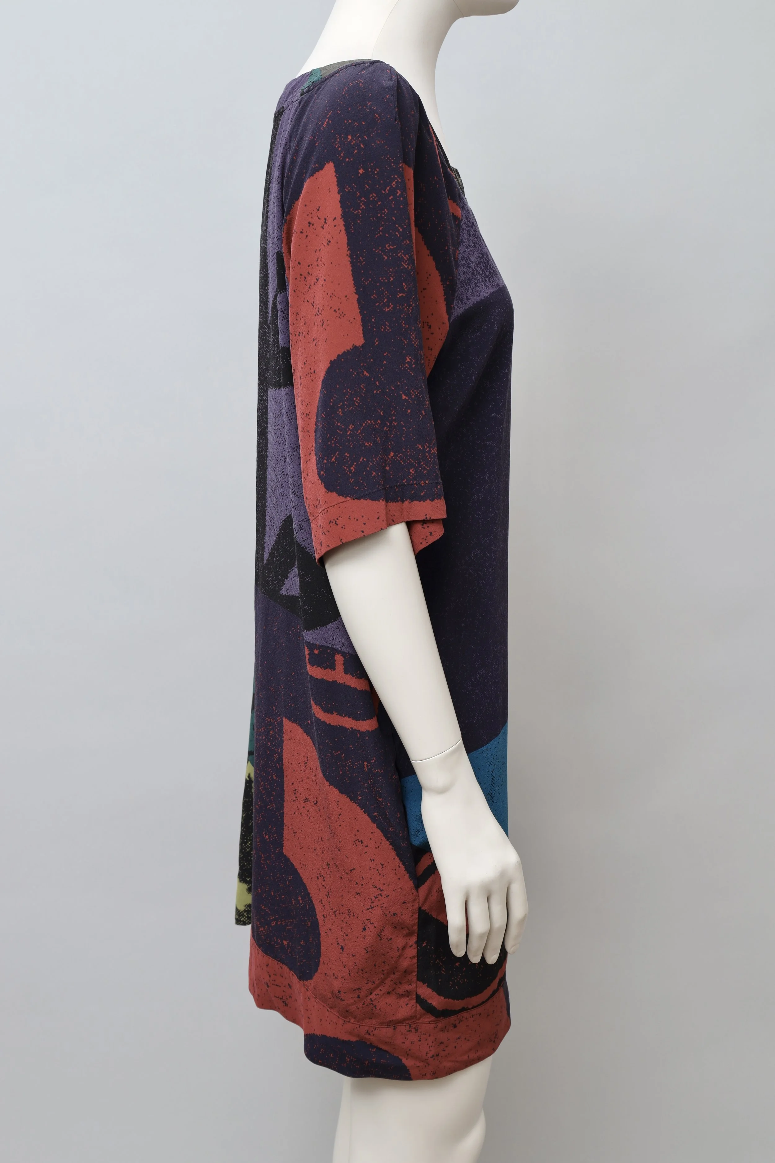S/S 2016 A.F. Vandevorst patchwork silk shirt dress