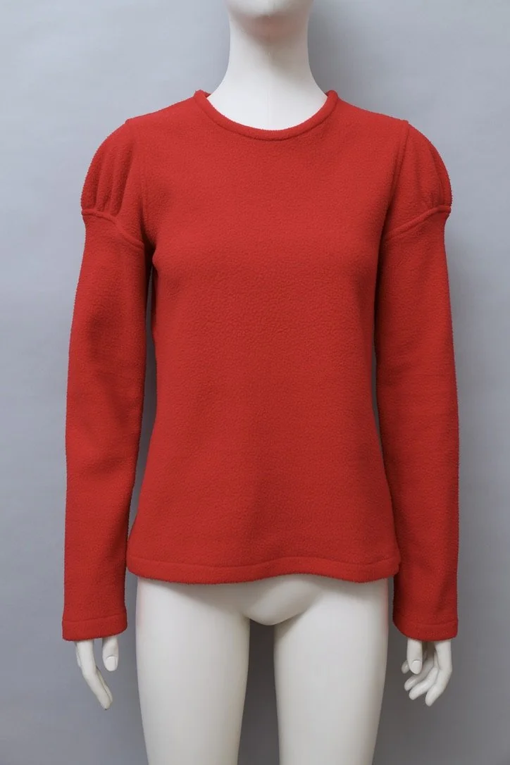 late 1990s / early 2000s JUNK by Junko Shimada red fleece sweater