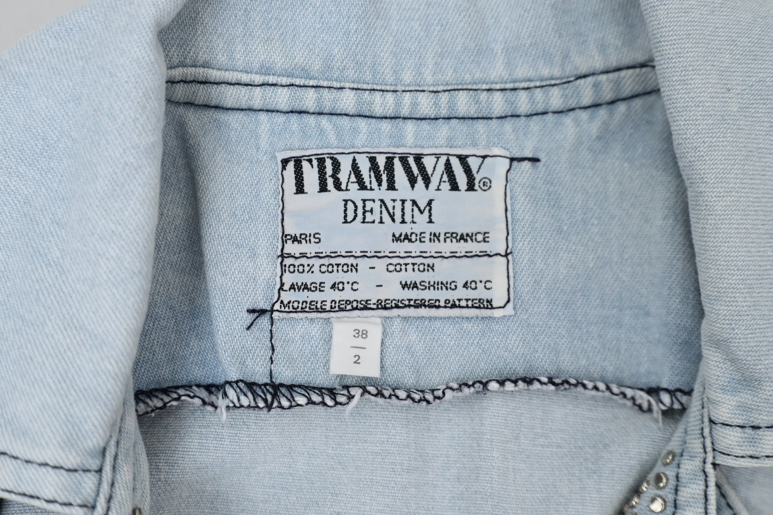 Tramway Denim label tag