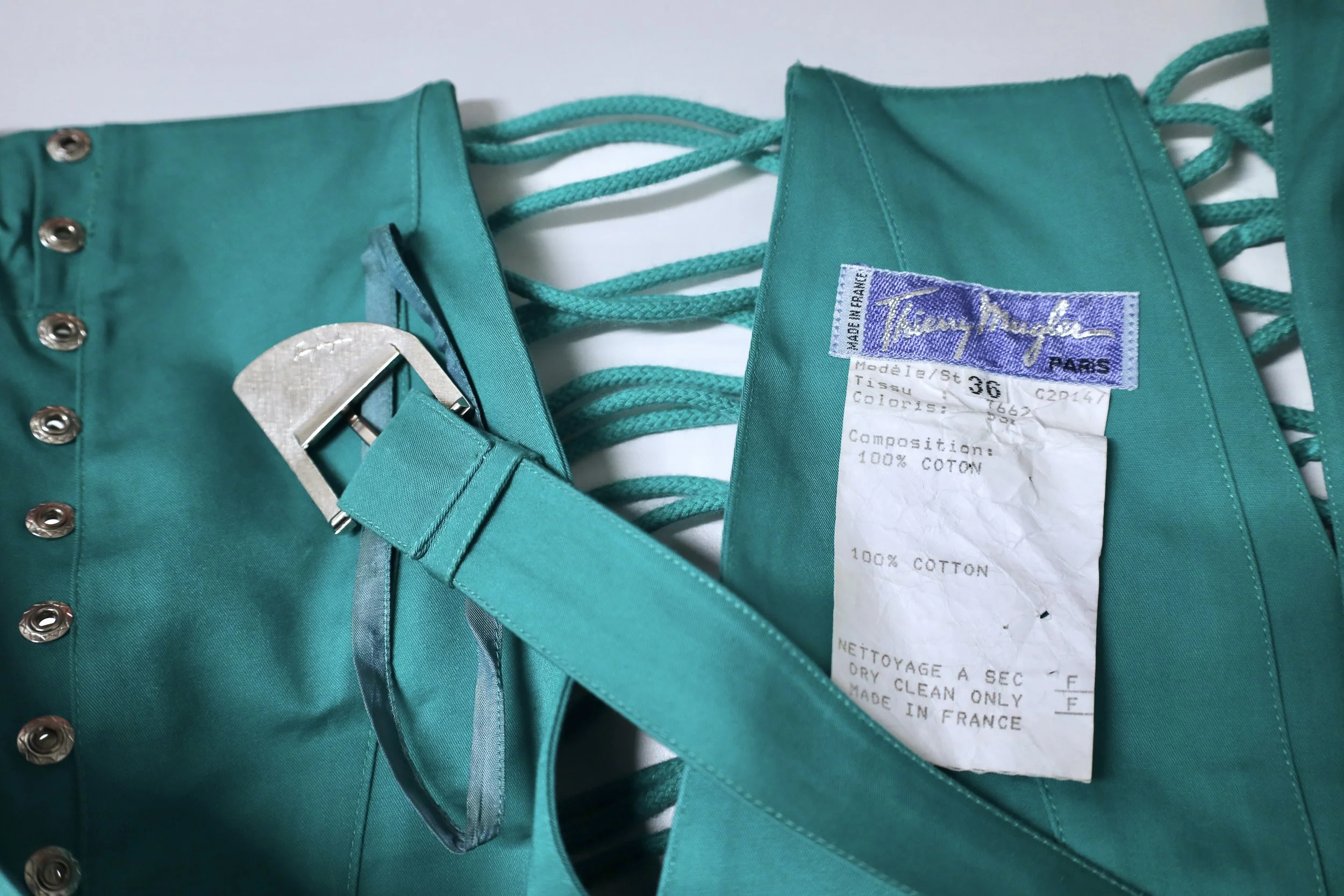 S/S 1987 Thierry Mugler label tag