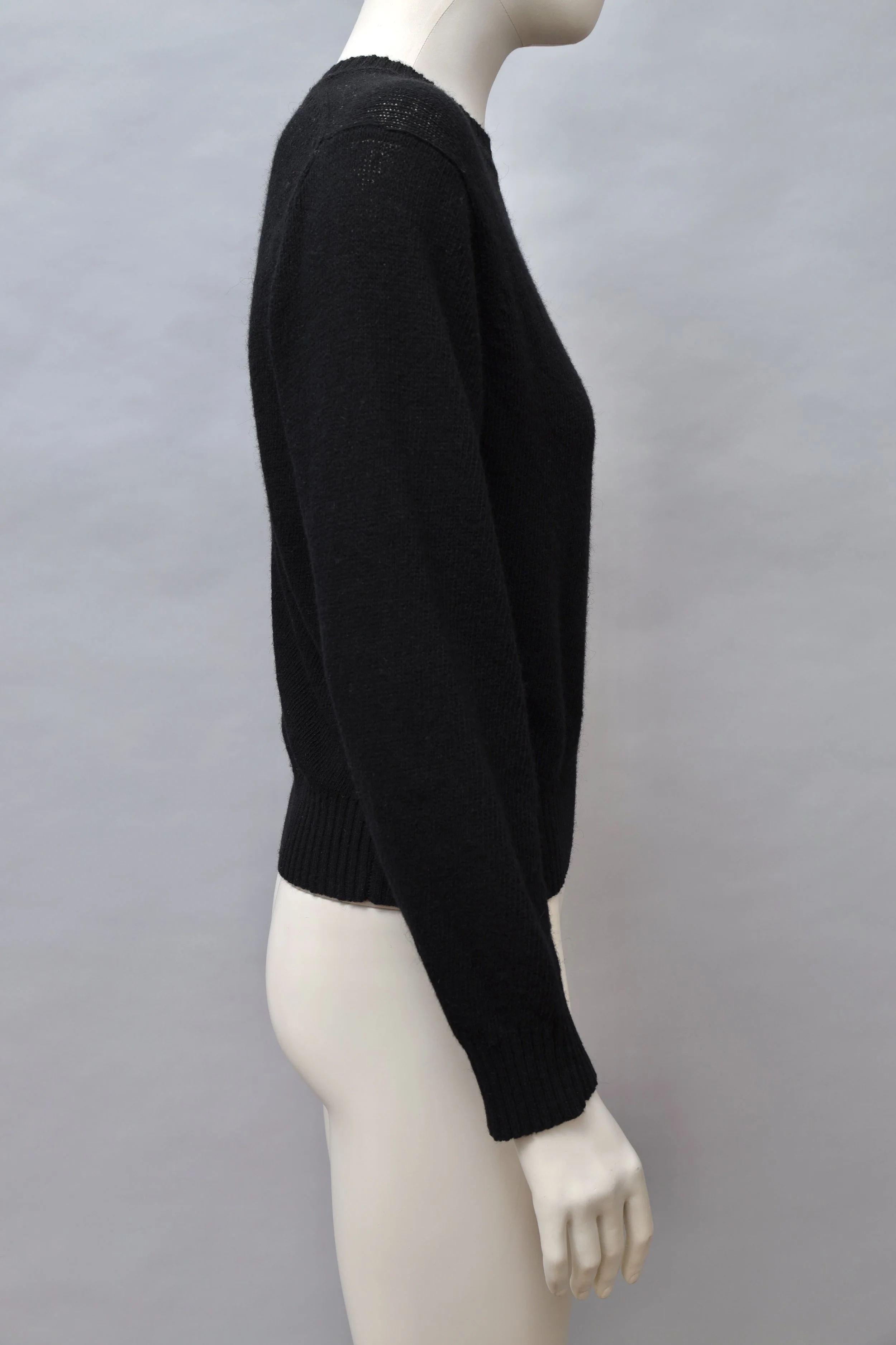 1990s Junya Watanabe for Comme des Garçons black wool sweater