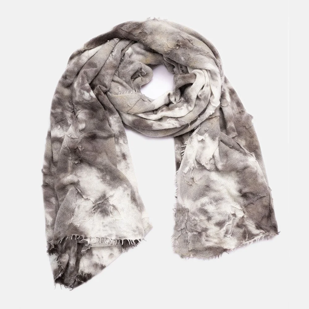 OOLALA BROWN CAVIAR CASHMERE SCARF