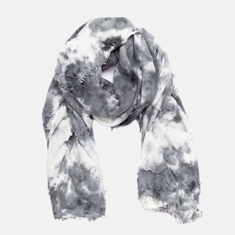 OOLALA CHARCOAL CASHMERE SCARF