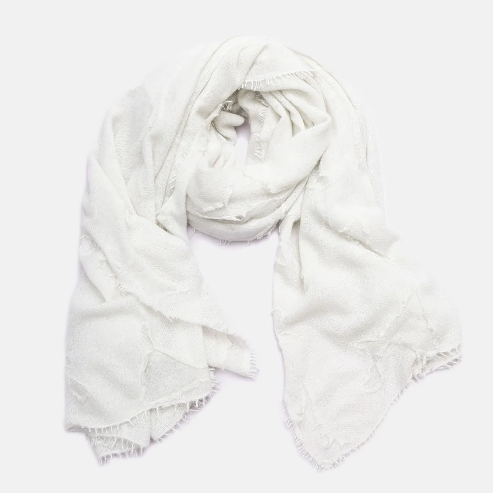 OOLALA ILLUSION BLUE CASHMERE SCARF