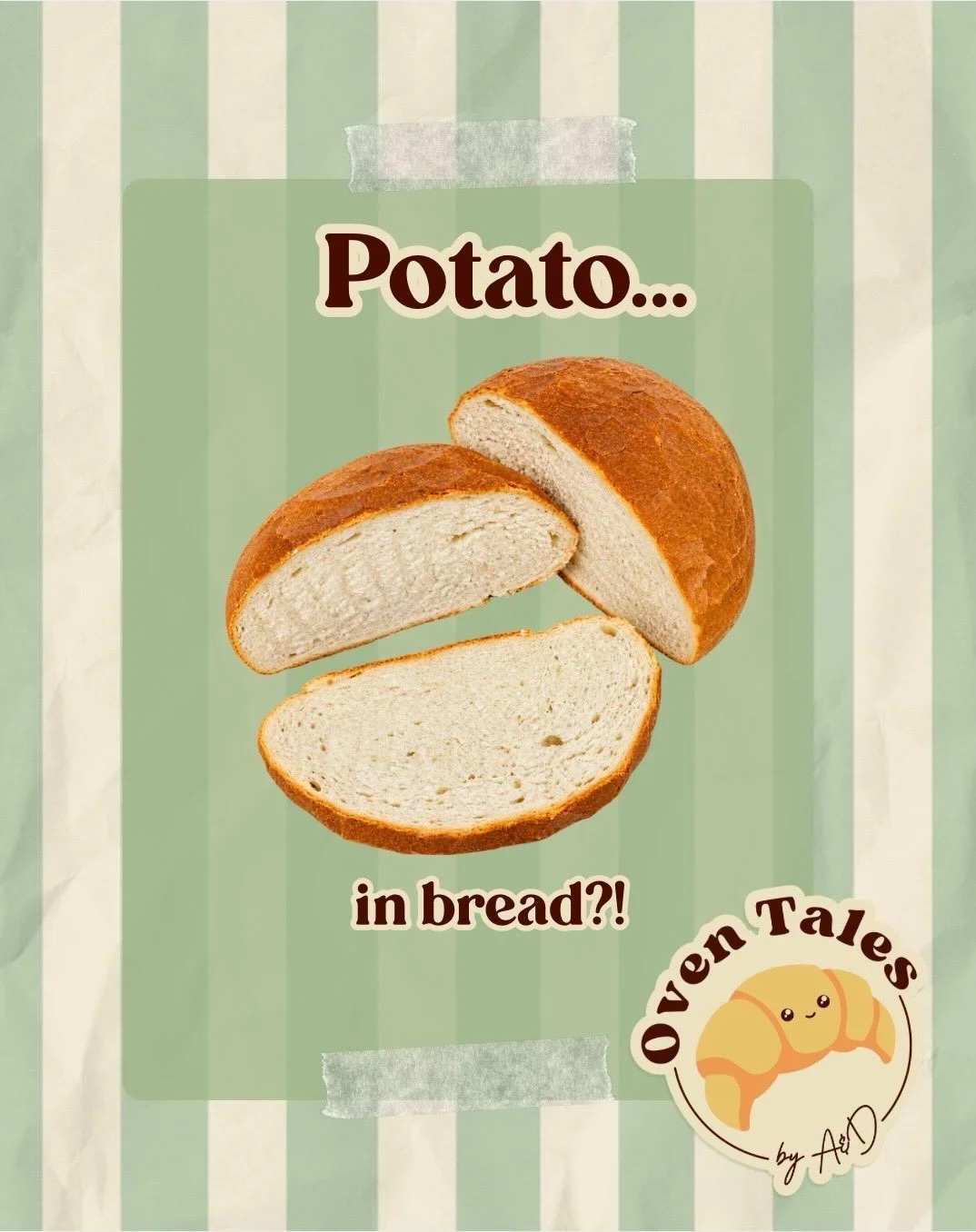 Potato... in bread?! 🥔🍞

If you&rsquo;ve never tried potato bread before, you&rsquo;re missing out 👀

Made with high-quality wheat flour and potato-based ingredients, it&rsquo;s beautifully soft and tender inside with a lovely golden crust 🤎

And