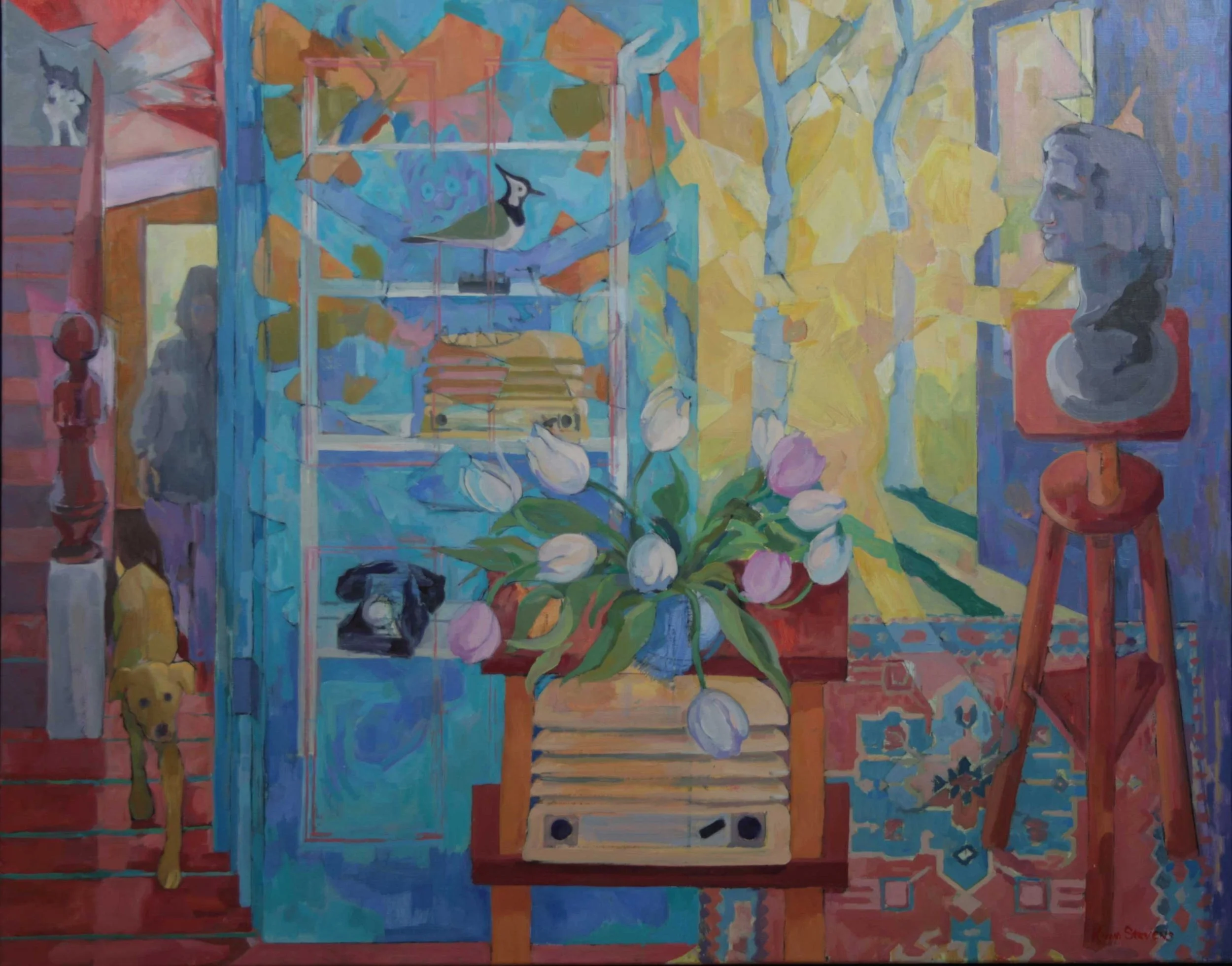 Studio with Yellow Dog         800 x 1000