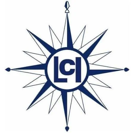 A stylized compass rose with the letters 'LCI' in the center.