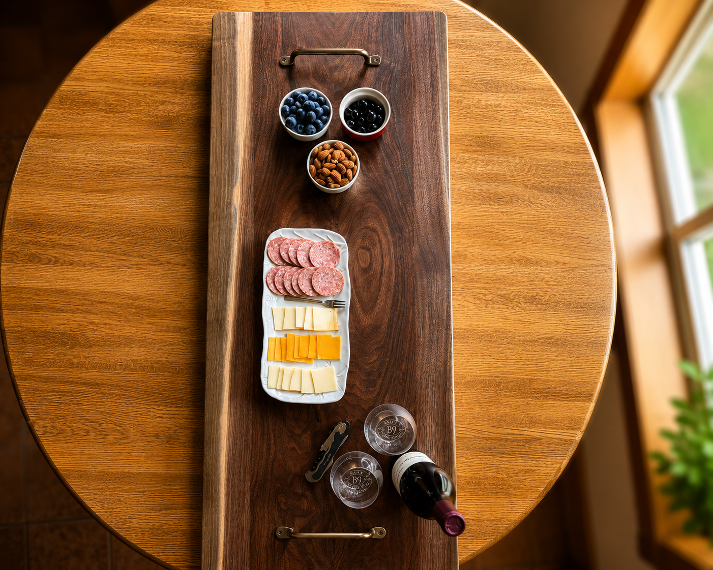 Serving Board - Book matched Black Walnut