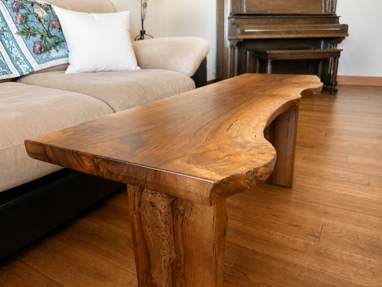 Black Walnut live edge coffee table
