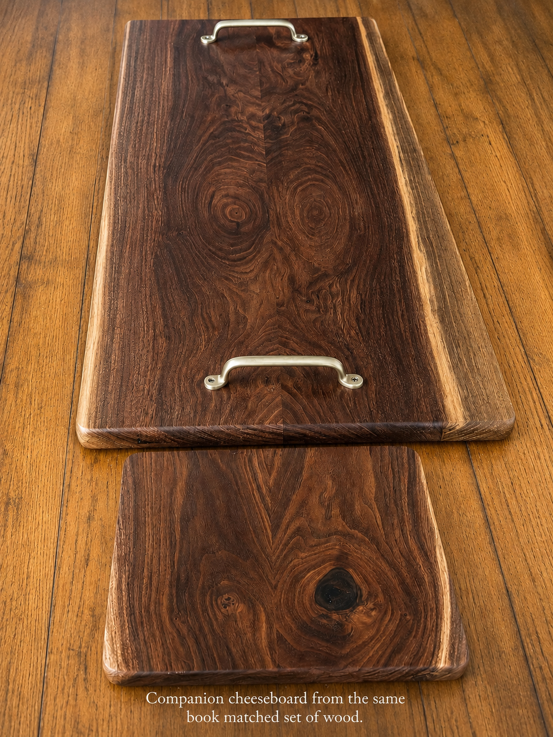Book matched Black Walnut Companion Set