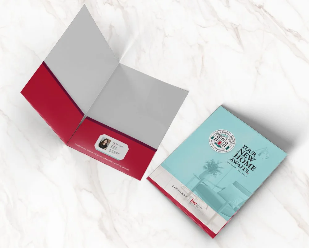 Brand visual identity and logo design for J.Exum Group in Louisville Kentucky. Frosting Creative Co. is experienced in helping real estate groups reach their goals.