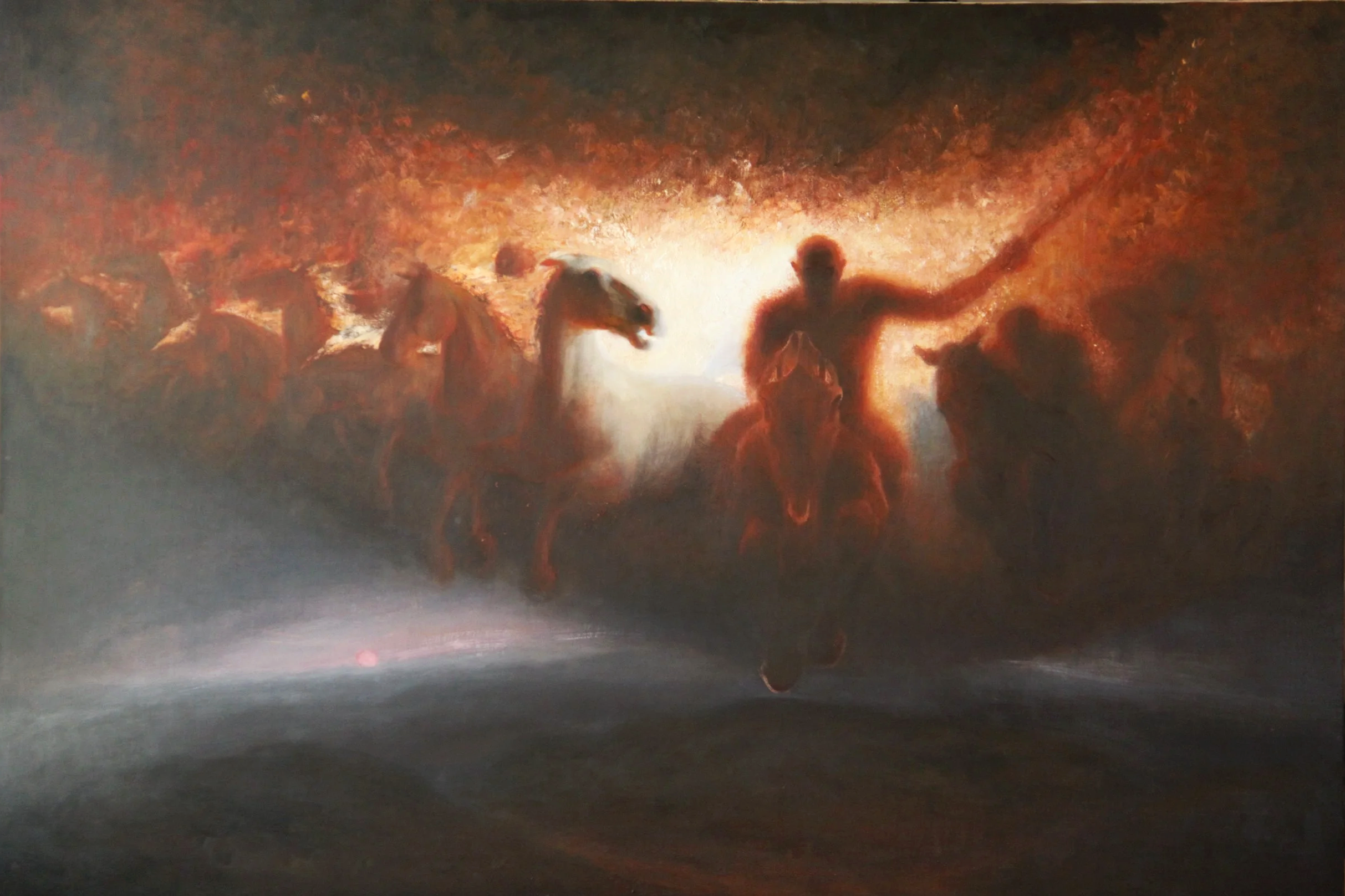 The Wild Hunt, oil on canvas. 