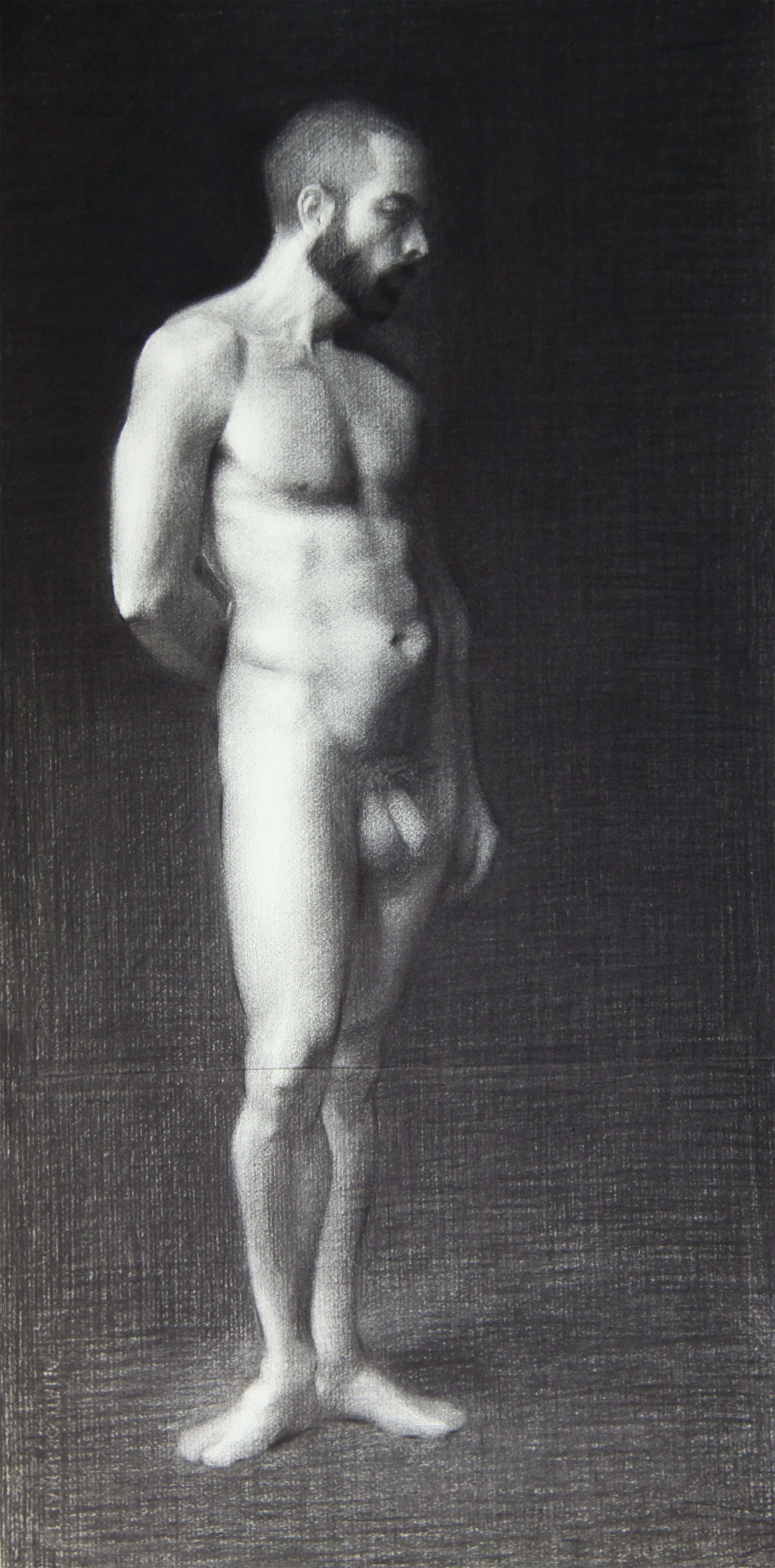 Charcoal on Roma paper. 