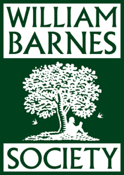 William Barnes Society logo with white tree on green background and text