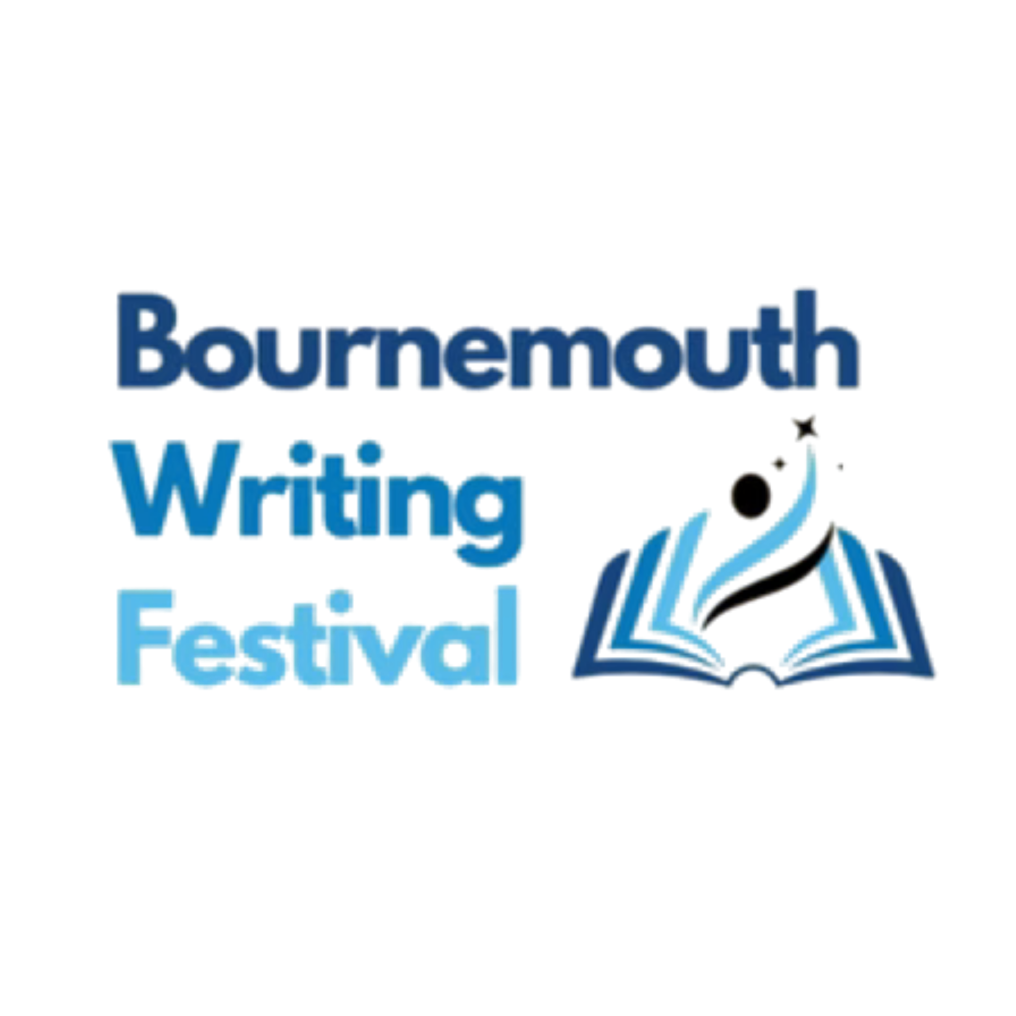 An illustration of a dolphin jumping over the words "Bournemouth Water" with water splashing below.