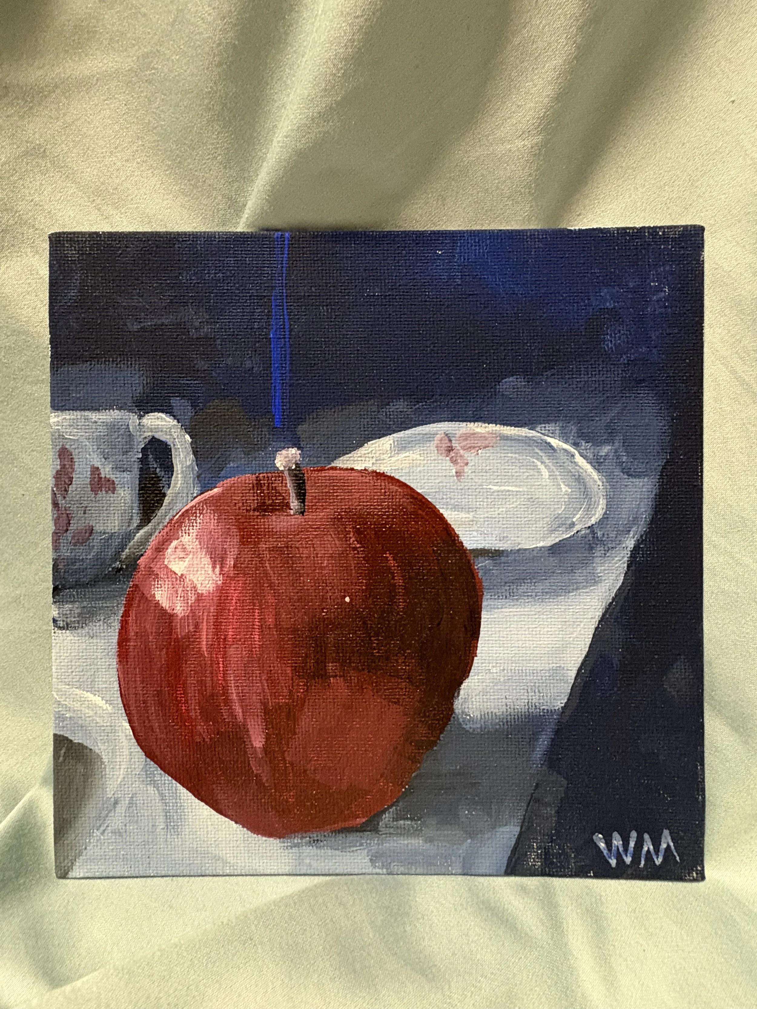 Apple in Red and Blue