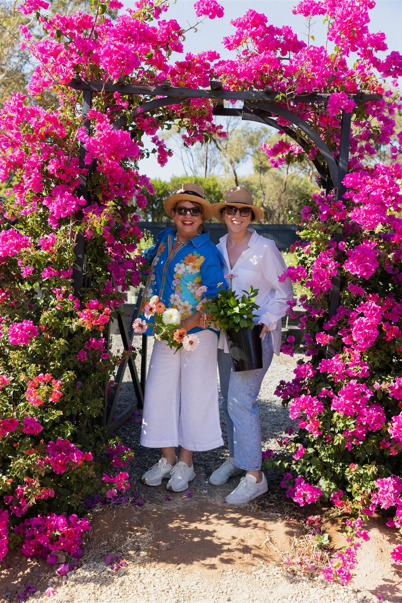 Blume Retreat attendees enjoying the three day flower retreat at Blume Estate
