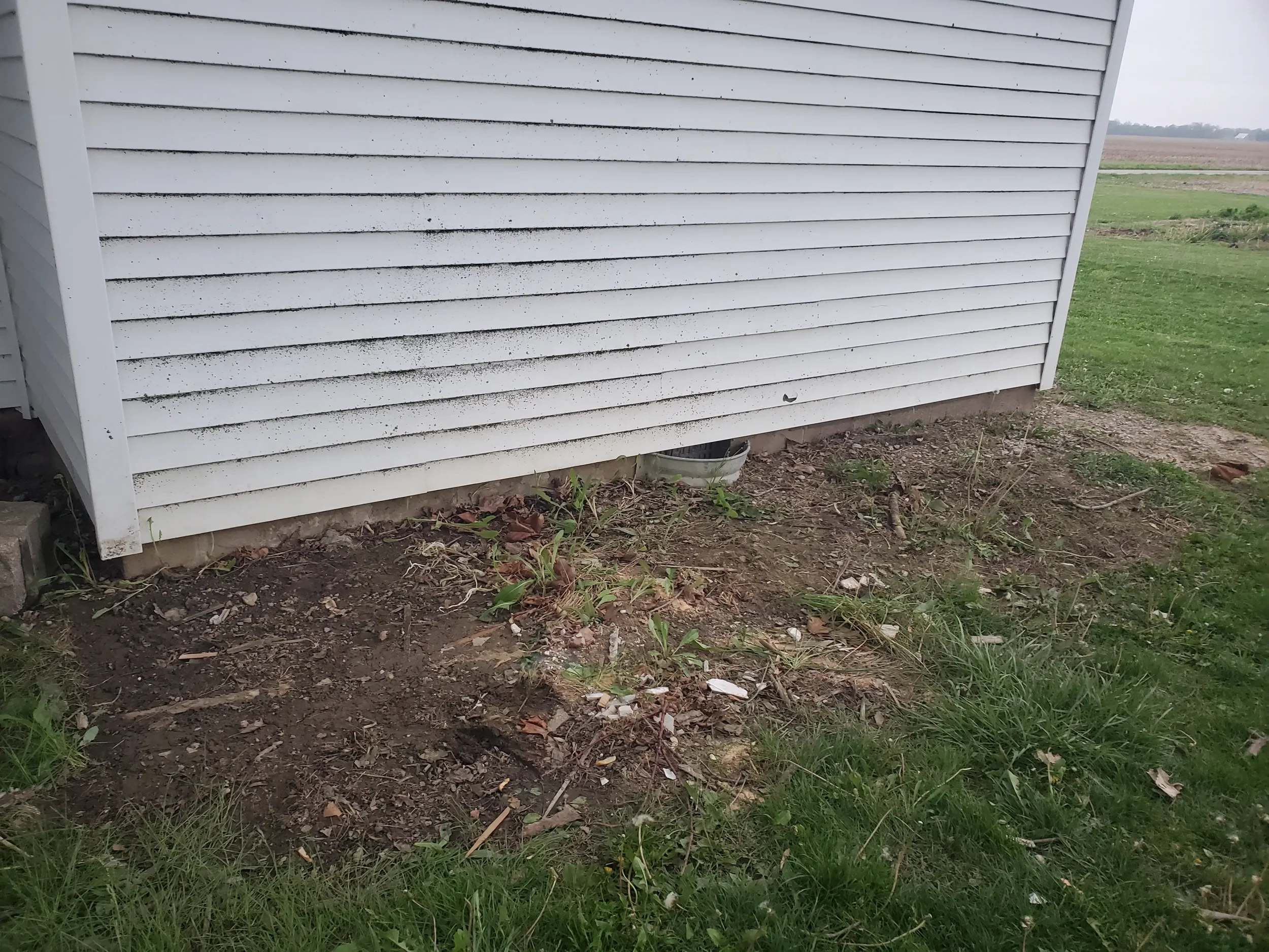 Clean side yard after junk removal service by Junk Solutions LLC in Bluffton, Indiana