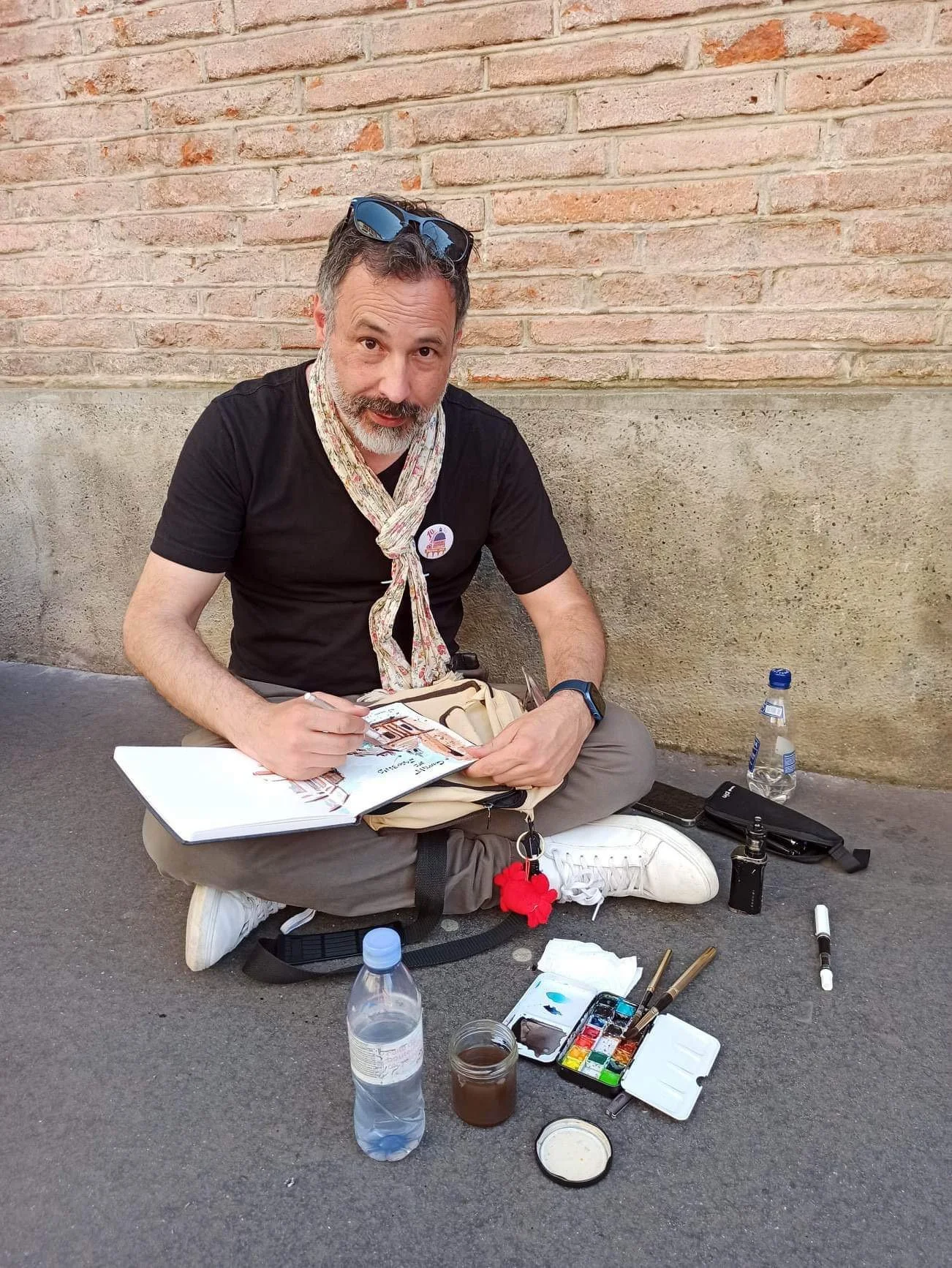 portrait de Nicolas Loustalot, dessinateur, illustrateur, carnettiste, urban sketcher