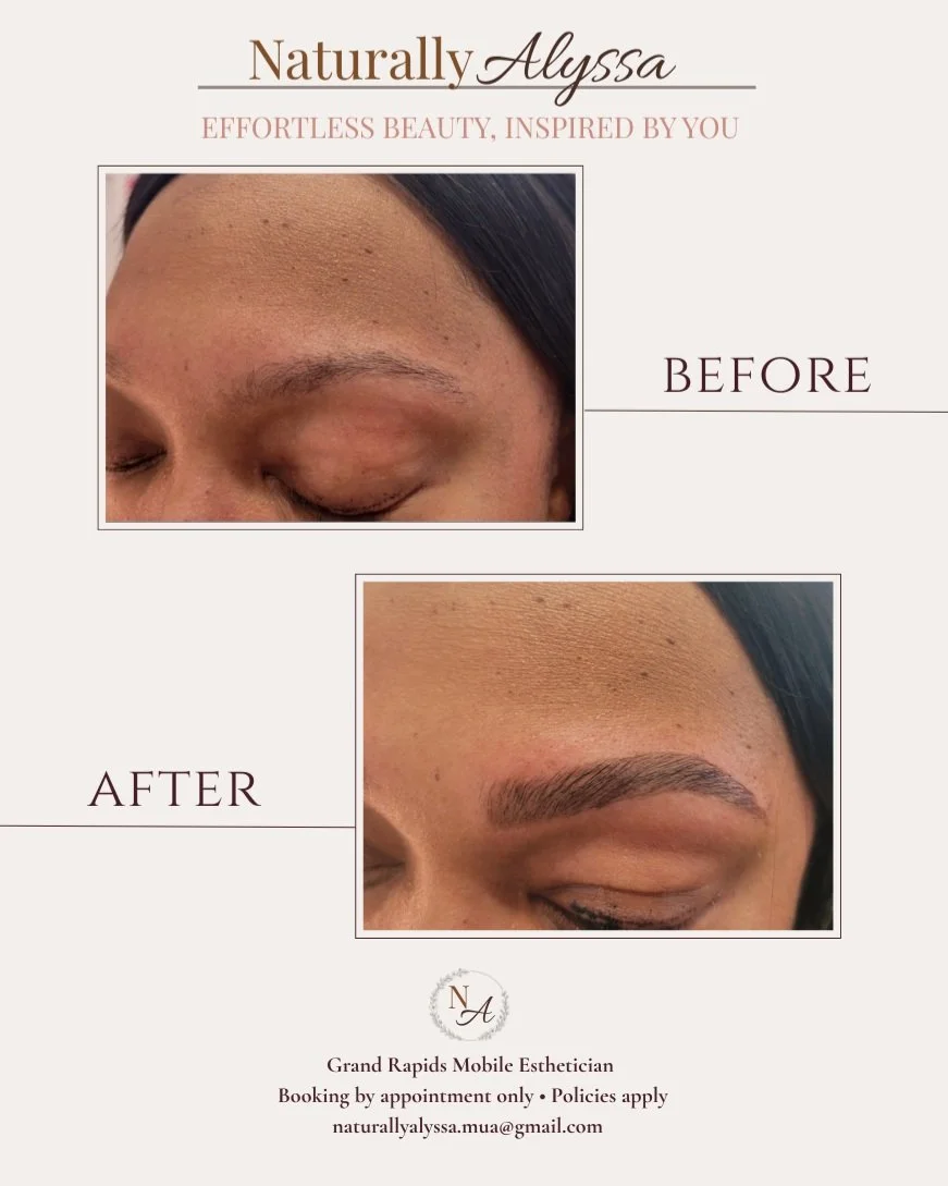 Brow wax and tint