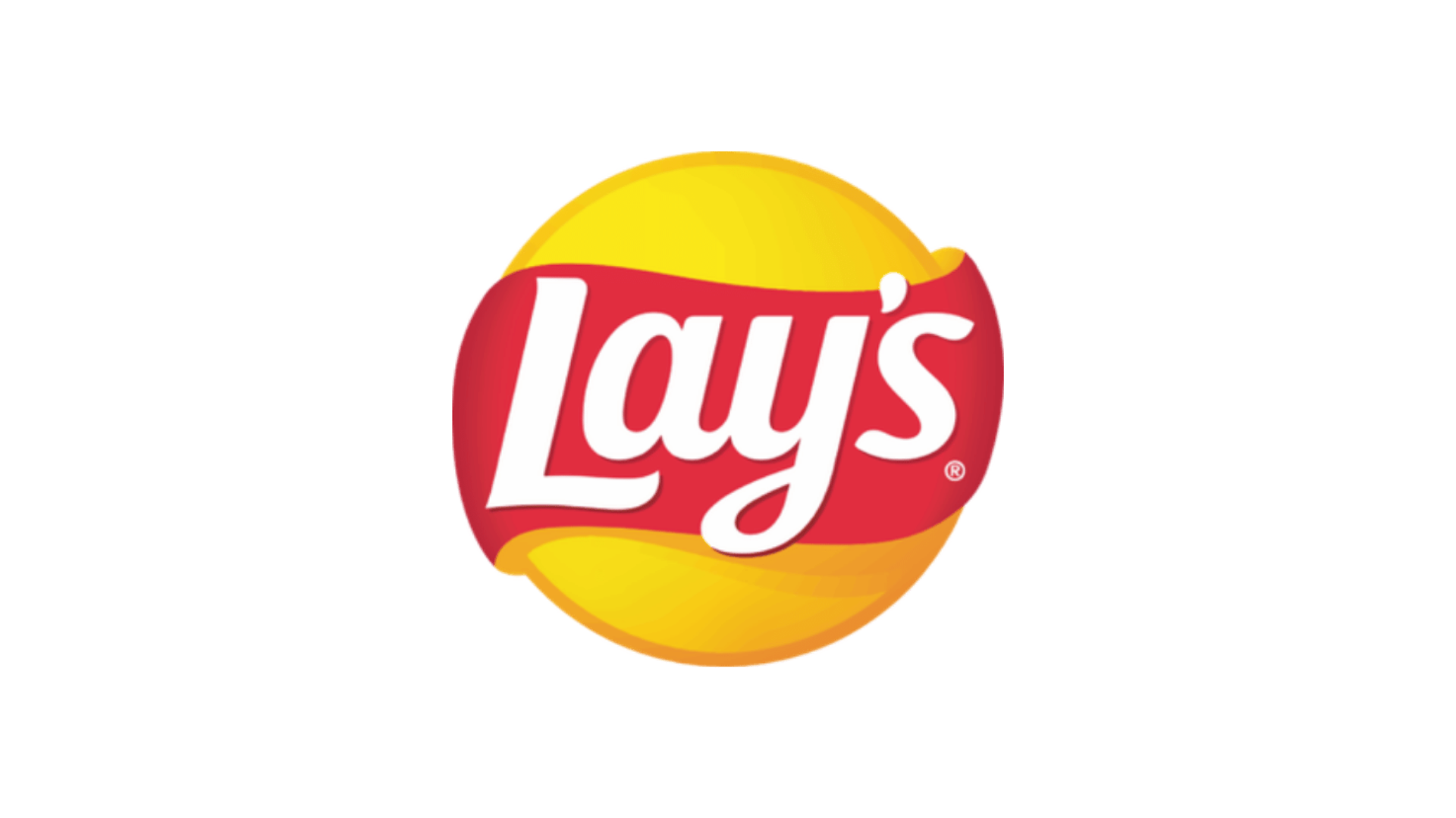 Logo van Lay's met gele en rode kleuren.