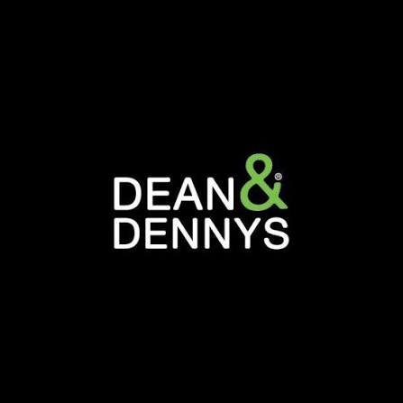 Logotipo de Dean & Denny's en fondo negro