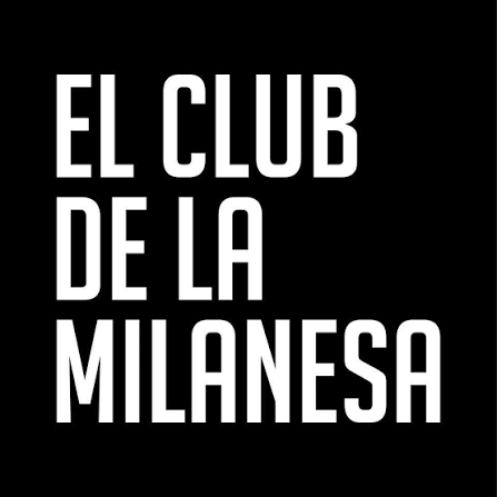 Texto en fondo negro que dice 'El club de la milanesa'