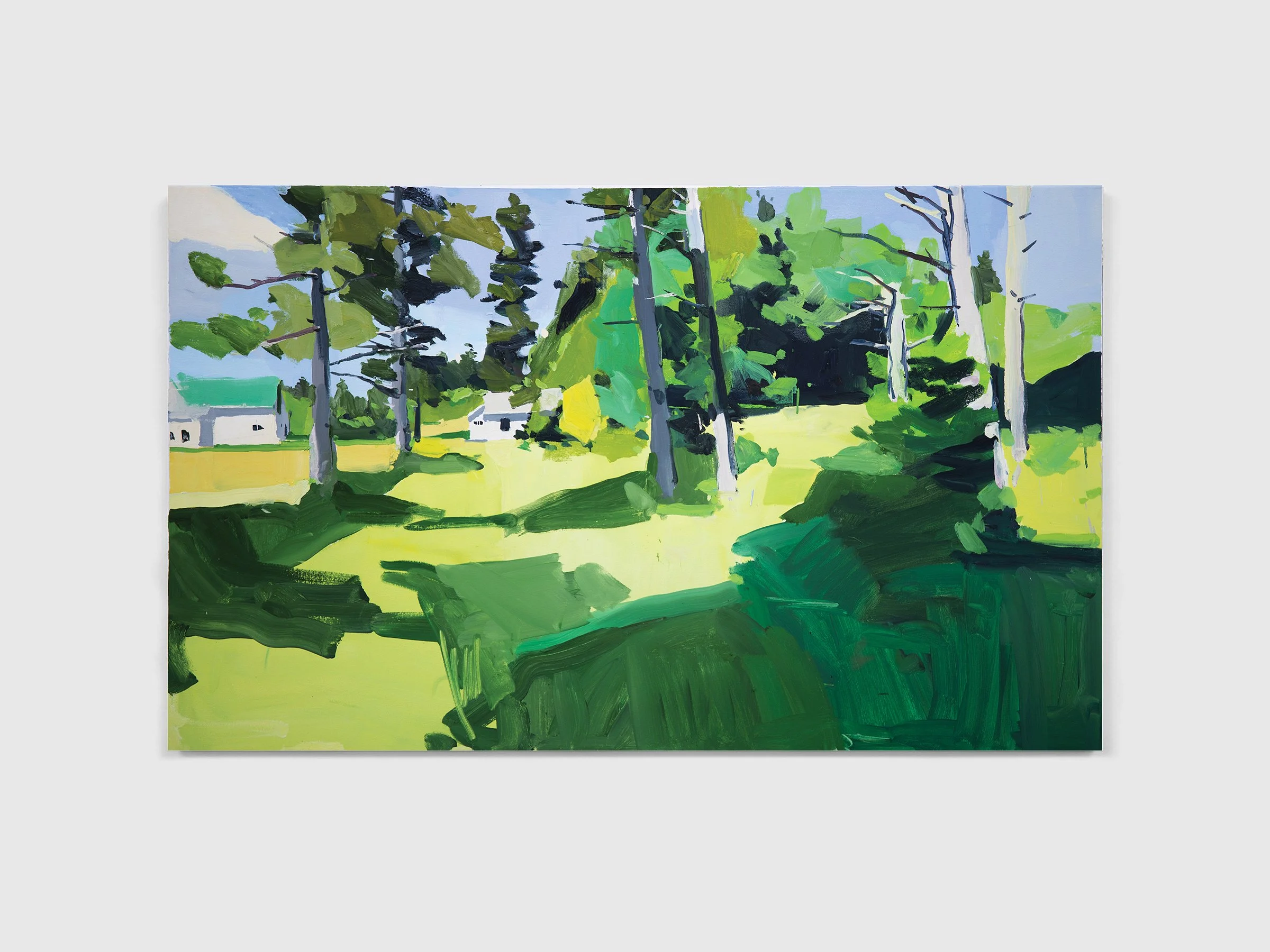 Landscape painting of woods.