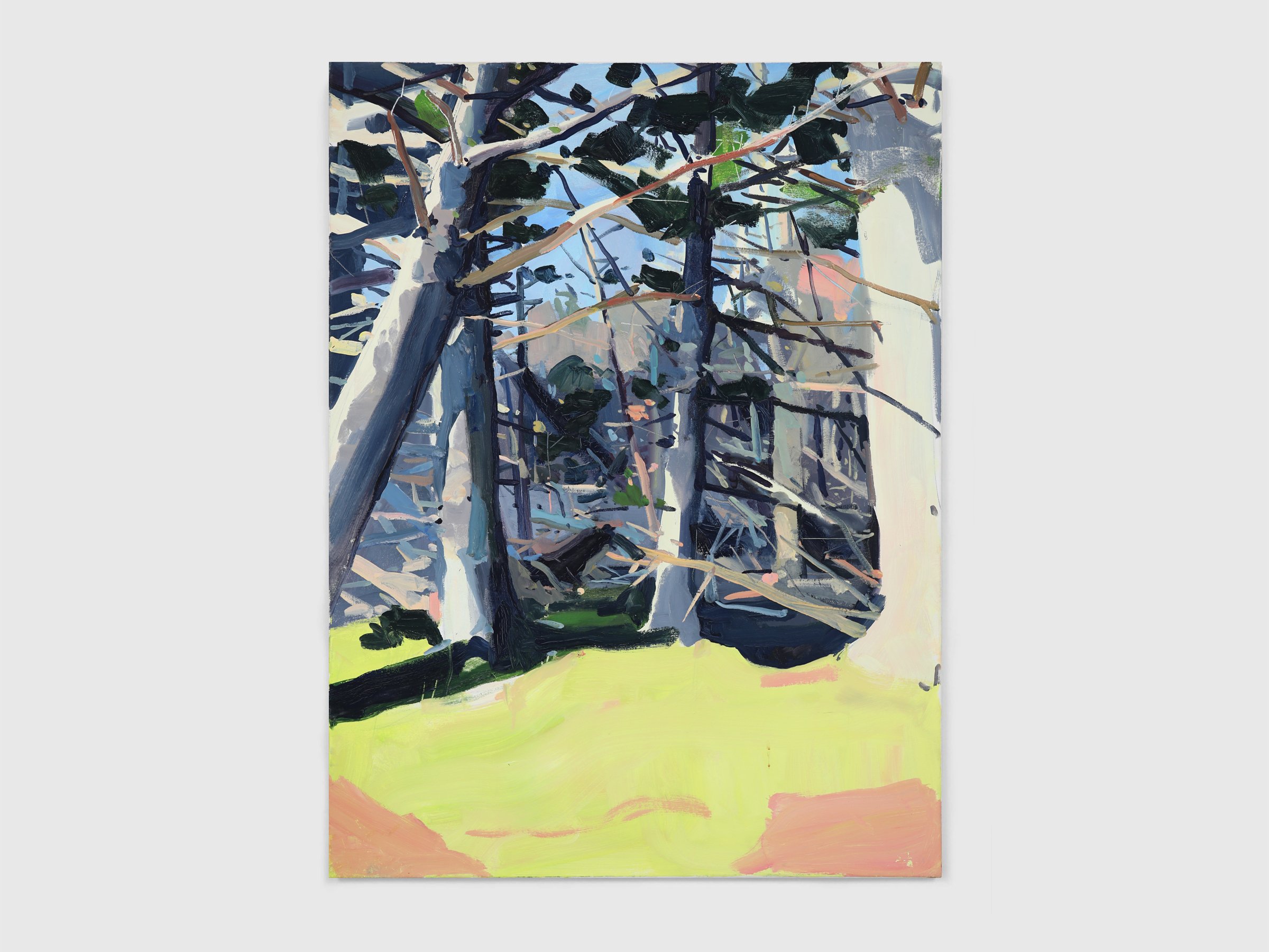 Landscape painting of woods.