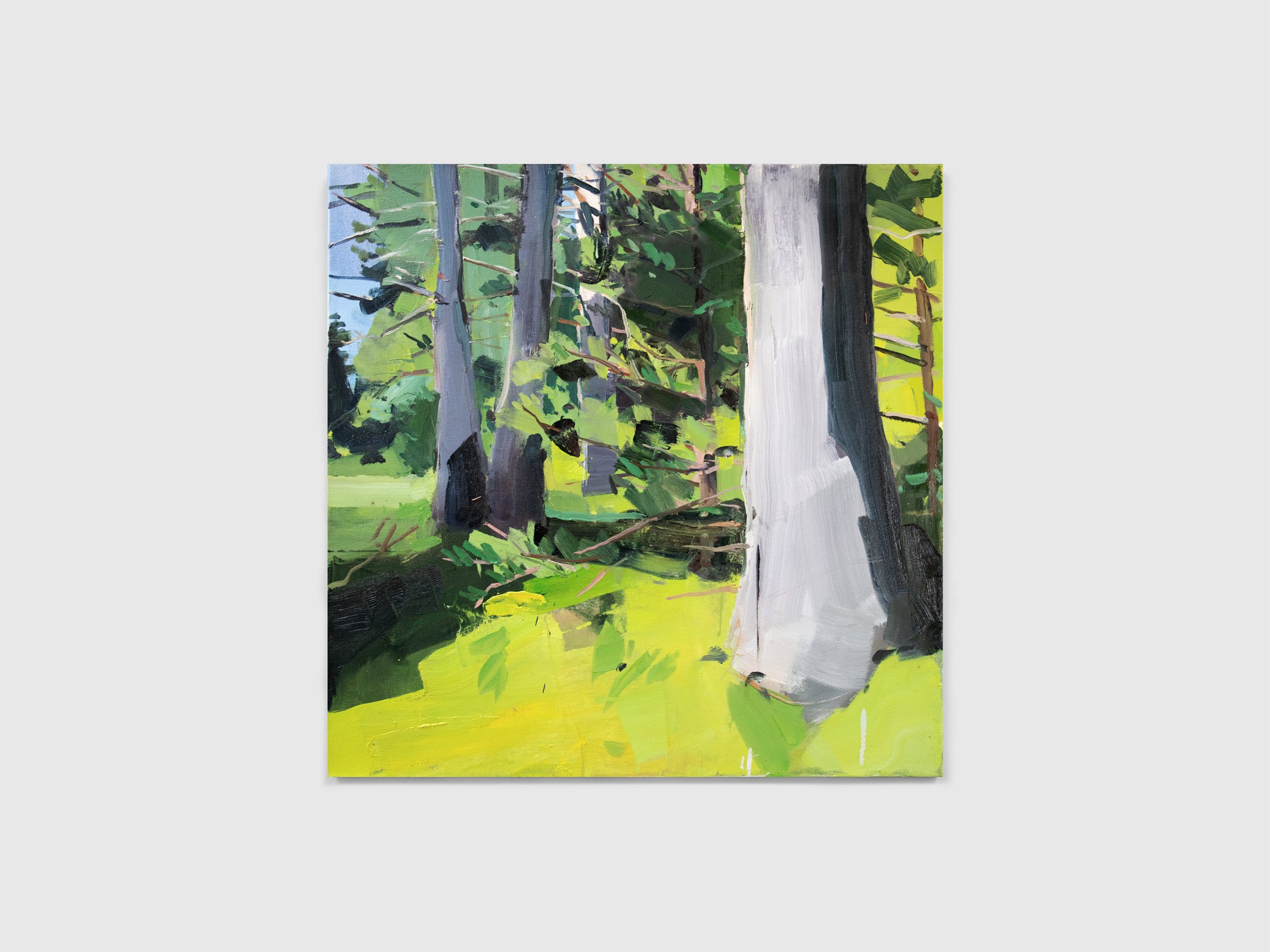 Landscape painting of woods.