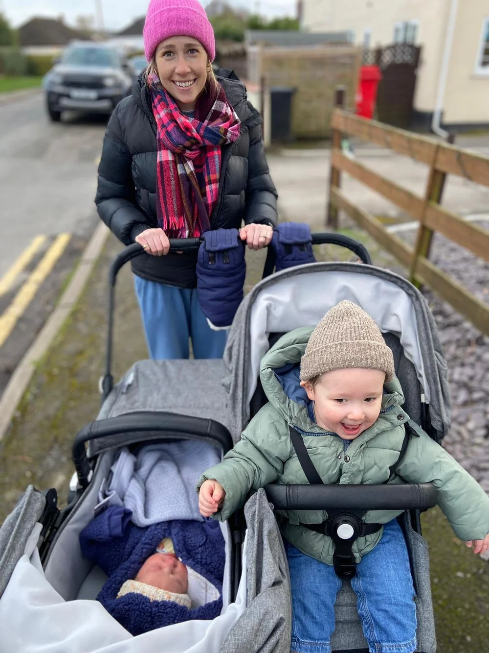 A happy family after working with Jen