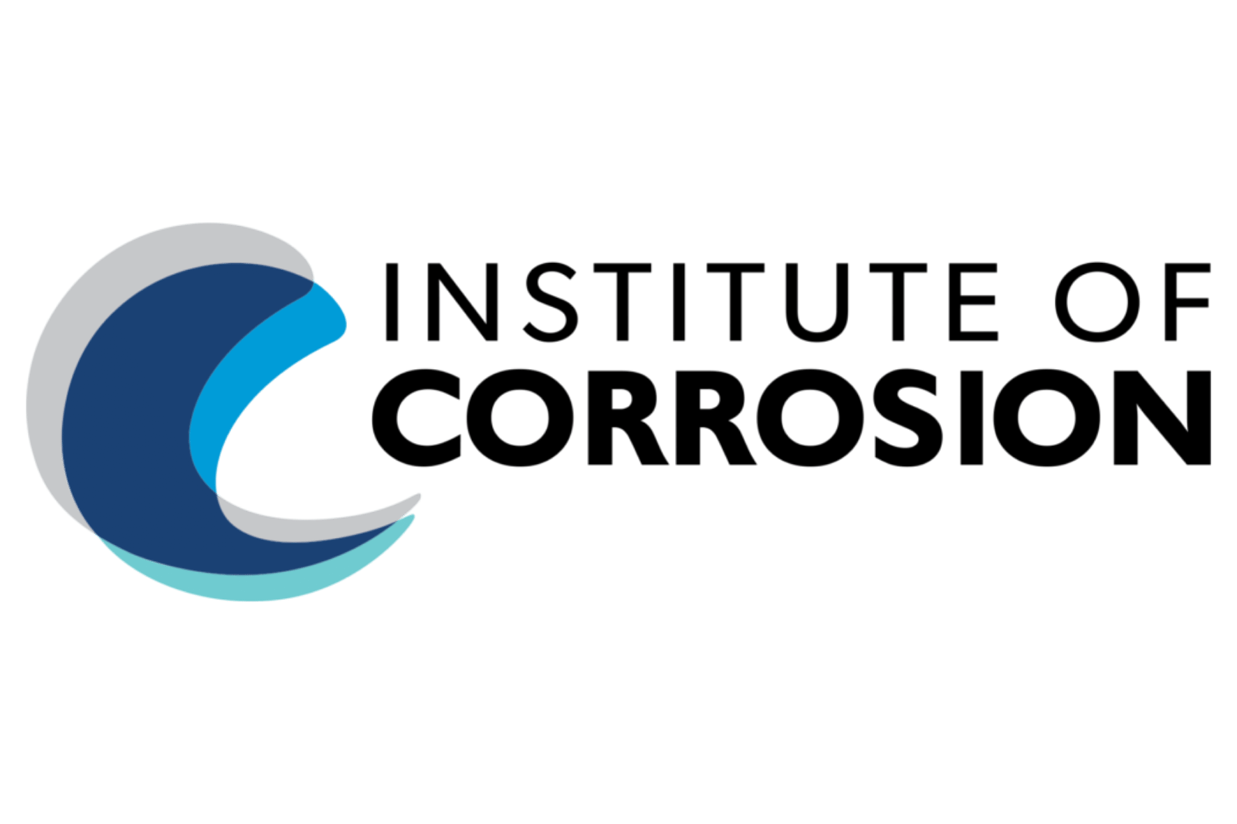 Logo of the Institute of Corrosion featuring a stylized wave and the organization’s name.