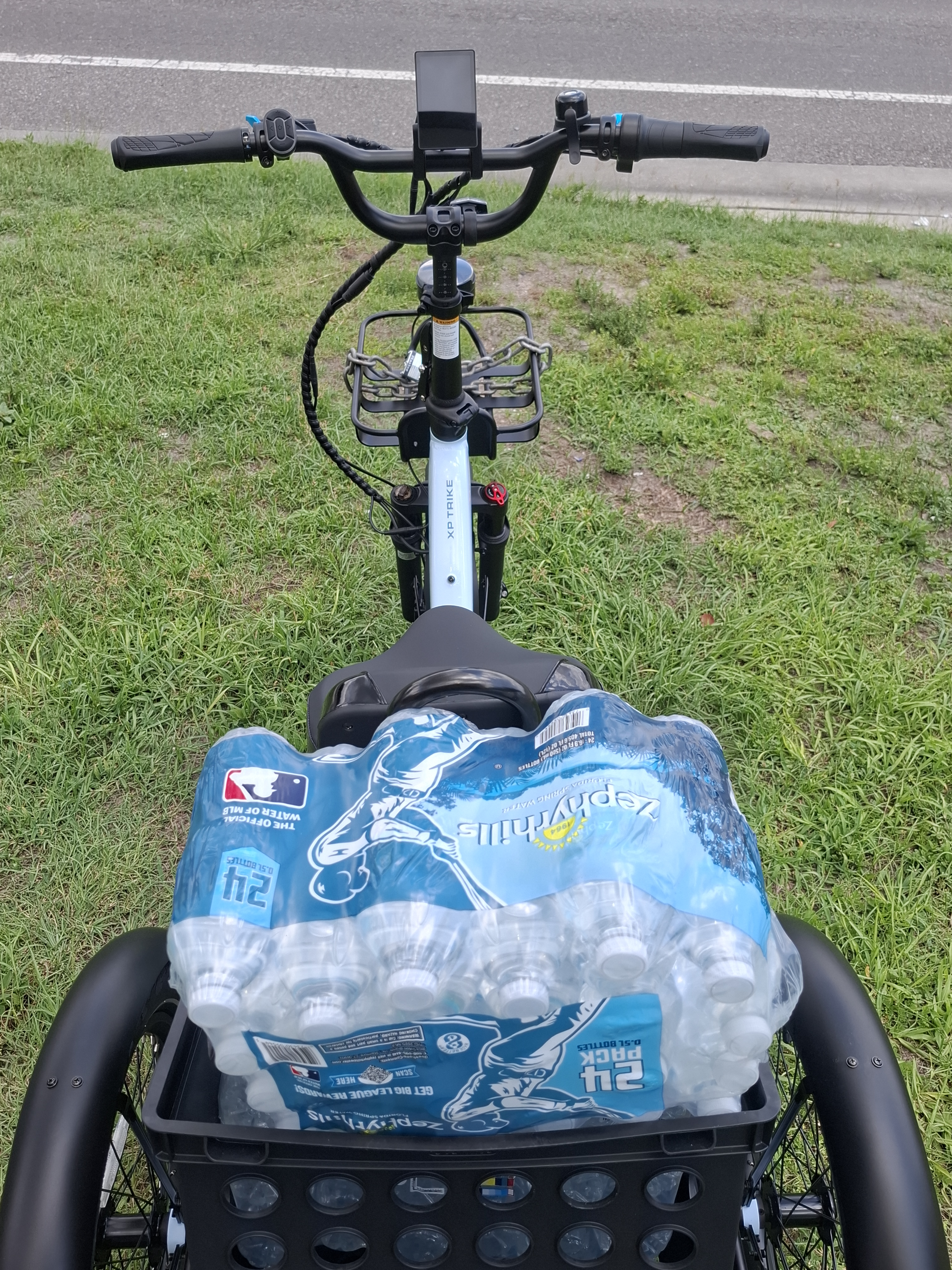handlebars of an electric bicycle