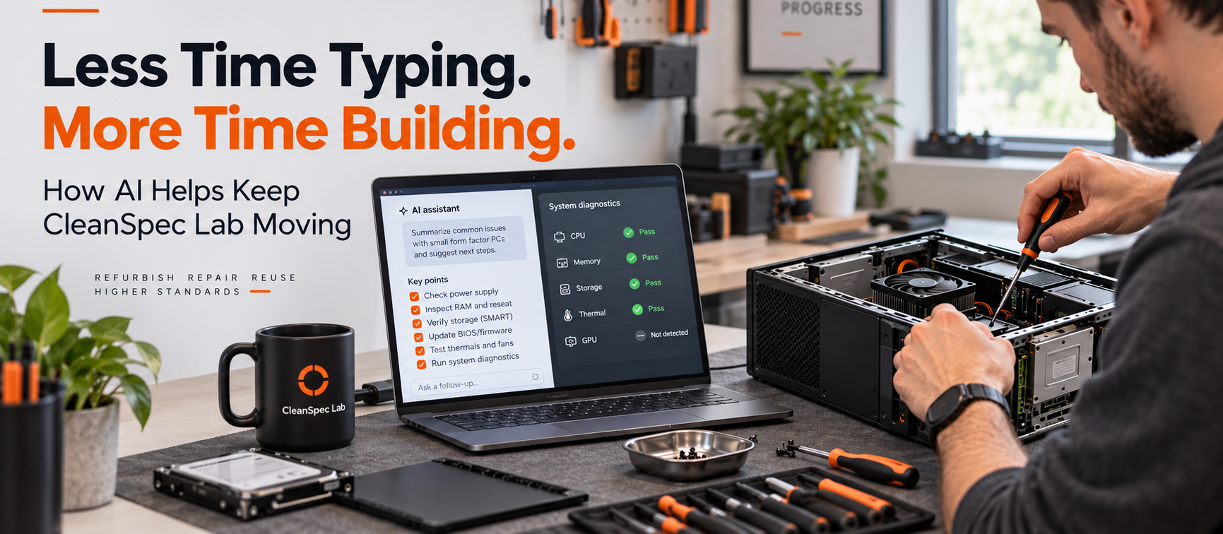 Less Time Typing, More Time Building: How AI Helps Keep CleanSpec Lab Moving