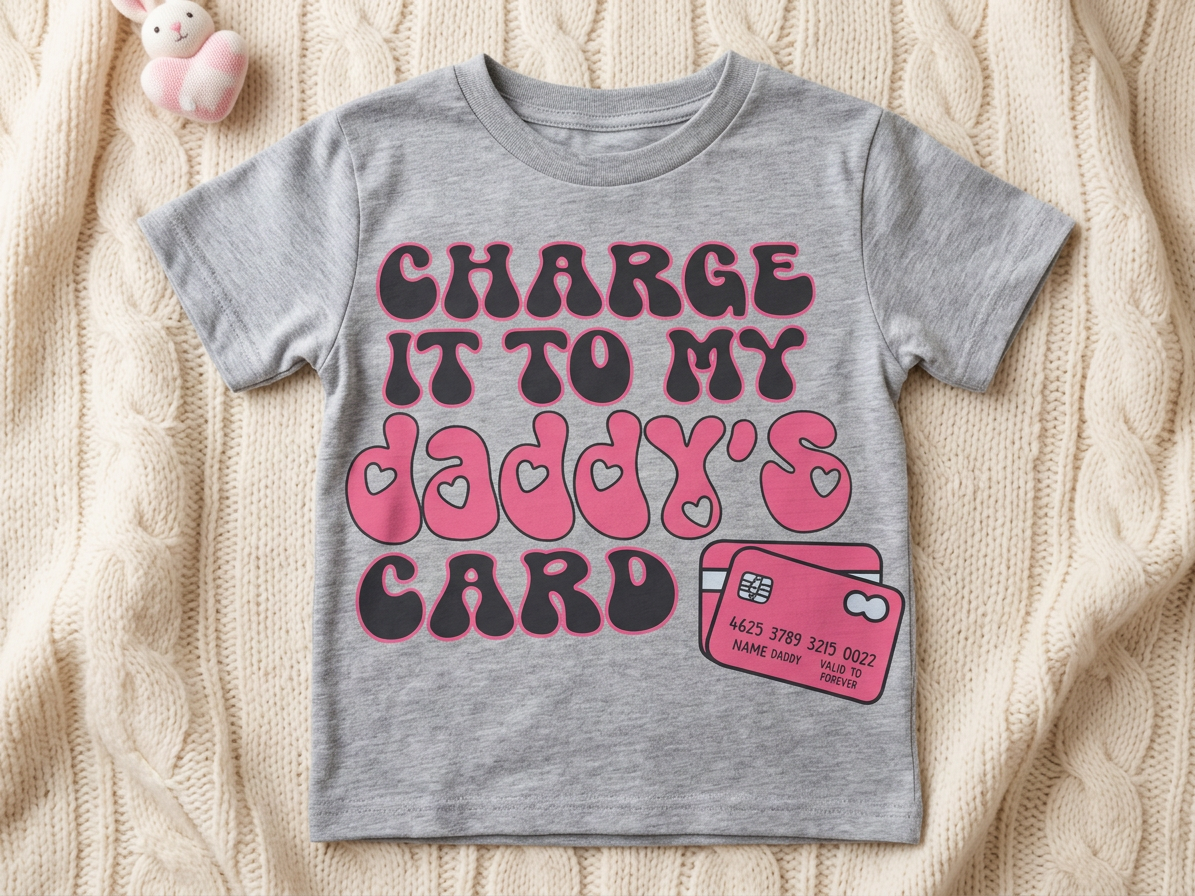 Charge it to my daddy's card - toddler/youth