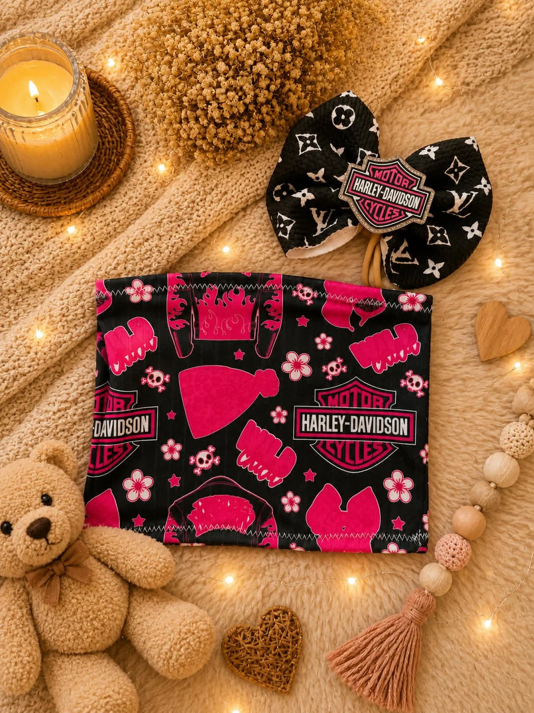 H@rley D@vidson 2 Piece Set : 3/6 months