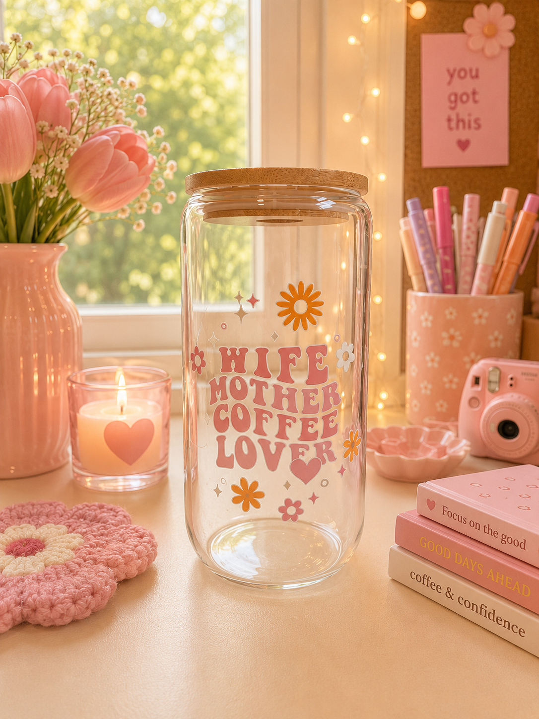Wife, Mother, Coffee Lover- cup
