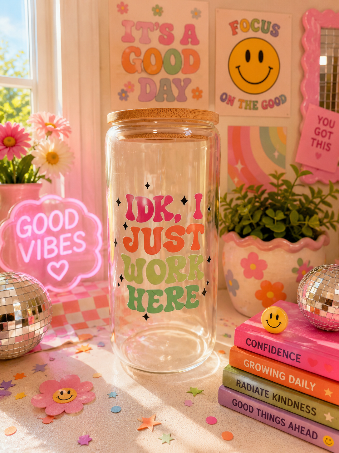 IDK, I JUST WORK HERE- cup