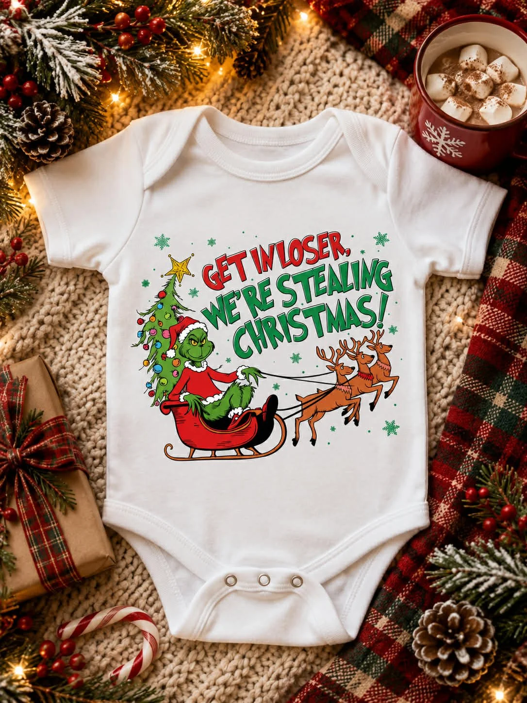 Get In Loser, We're Stealing Christmas- infant