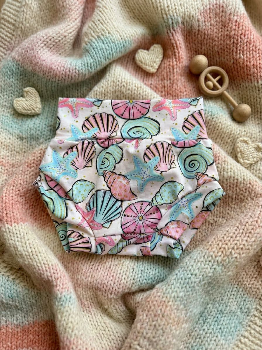 Seashell Bummies: 3/6 months