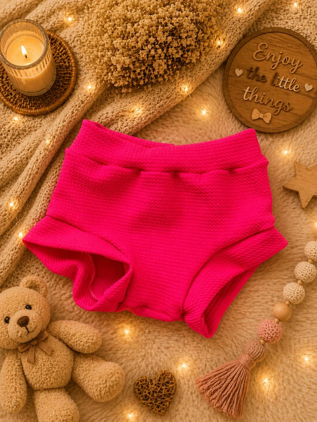 Hot Pink Bummies: 9/12 months