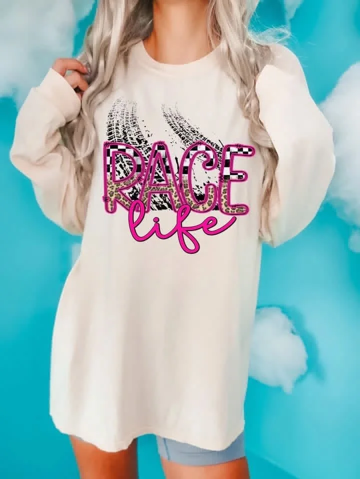 Race Life- (long sleeve)