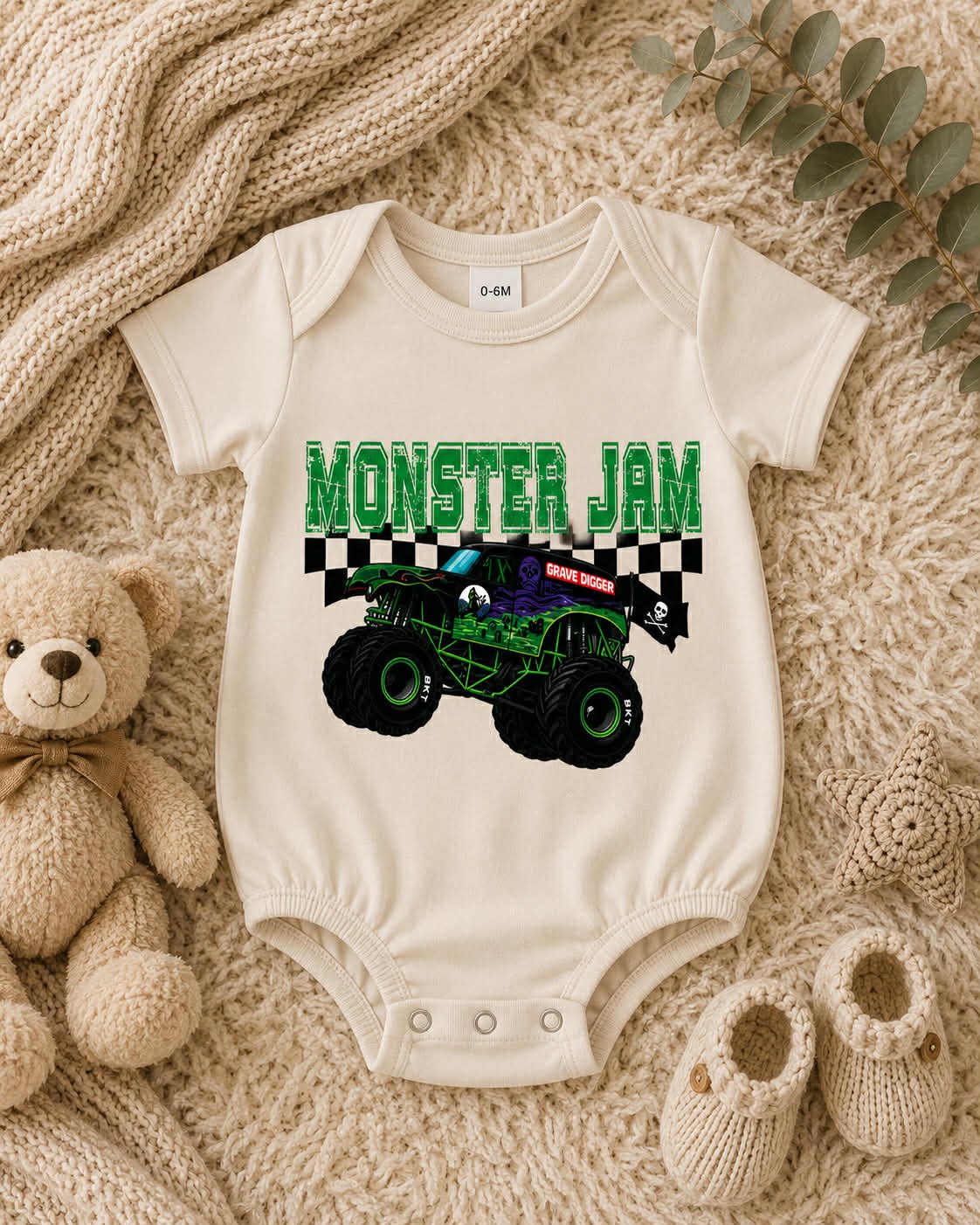 Infant-Monster Trucks-3 Options