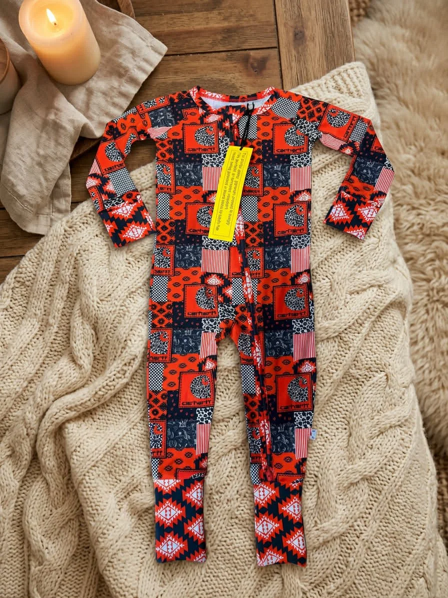 Western C@rhartt Bamboo Zippy : 12/18 months