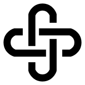 Black silhouette of a dog on a plain white background.