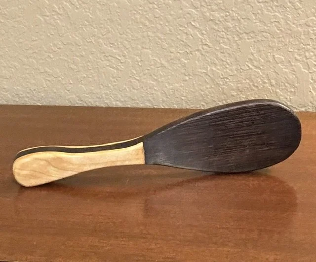 Medium Oval Wenge & Maple Paddle